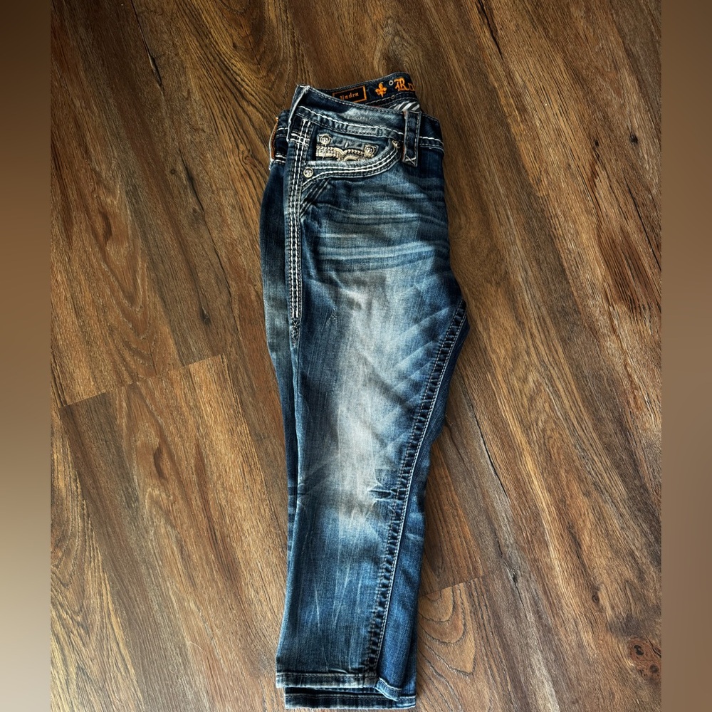 Rock Revival Faded Blue Jeans